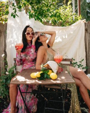 Brie Garcia Instagram - What #SisterSunday has been looking like all summer!!! 🍹🍹🍹 
Nikki’s special Bonita Aperol Spritz!! 🍊🥂