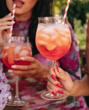 Brie Garcia Instagram - What #SisterSunday has been looking like all summer!!! 🍹🍹🍹 
Nikki’s special Bonita Aperol Spritz!! 🍊🥂