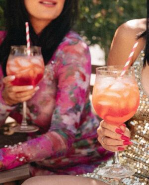 Brie Garcia Instagram - What #SisterSunday has been looking like all summer!!! 🍹🍹🍹 
Nikki’s special Bonita Aperol Spritz!! 🍊🥂