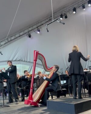 Brie Garcia Instagram - Last night Bryan and I had the best time @classicaltahoe 🎶 the music is so moving and the juggler was the greatest entertainment!!! 🤹🏼‍♂️
Last weekend I took Birdie to their Kids Music Festival and she had a wonderful time!! 
Made her own instrument and heard the most beautiful music. 
Every morning when I’m making the kid’s breakfast I play classical music, I have such a love for it!! It’s really fun to see that my Bird is falling in love with it too!! 
She really wants to play the clarinet 🥰