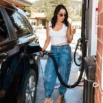 Brie Garcia Instagram - Heat wave who? 🍦☀️⛽️