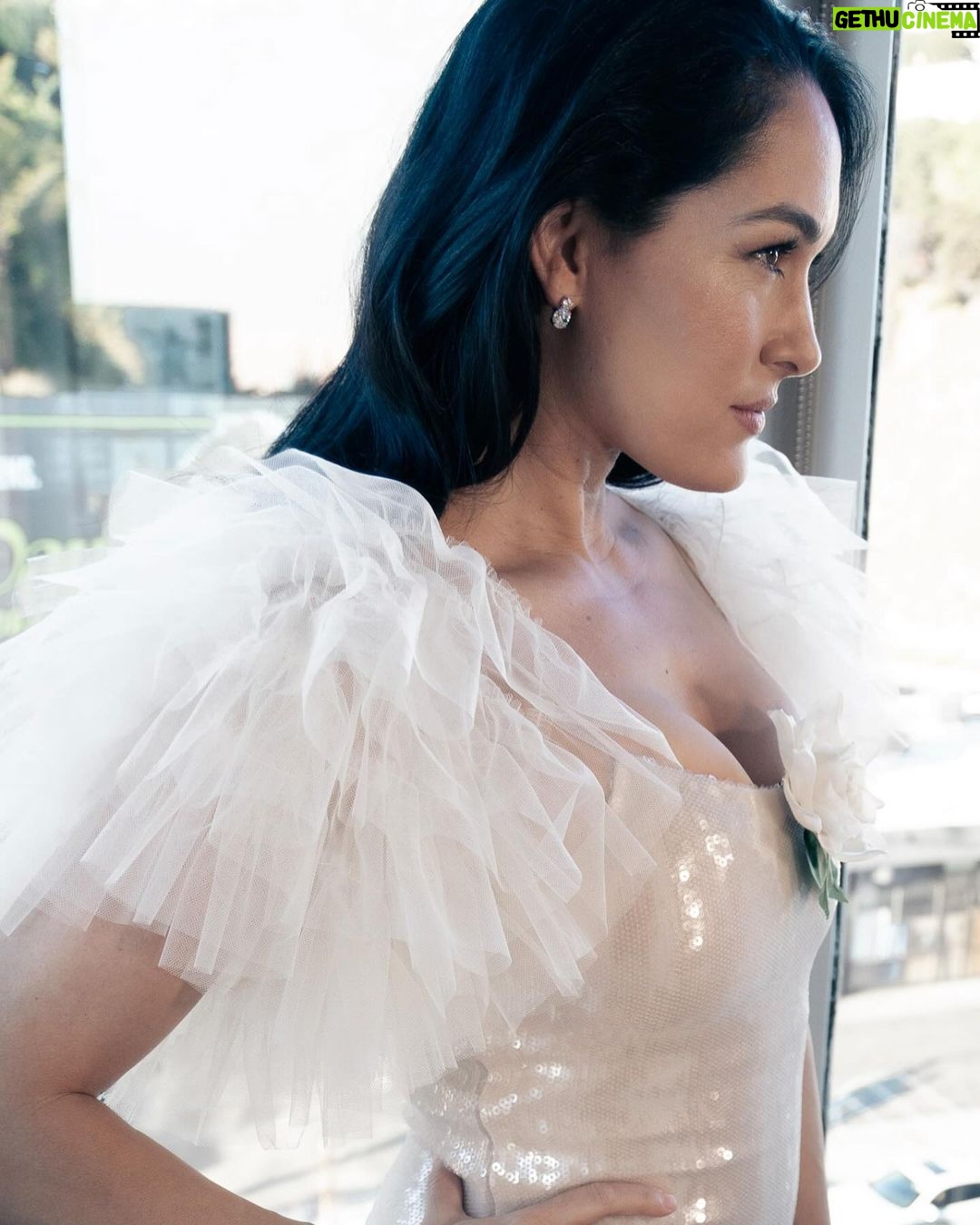 Brie Garcia Instagram - I was so honored to present with Nikki at the Creative Arts Emmys last night!! π itβs so beautiful that they have two nights to celebrate all the different parts that make shows/reality tv/live shows/documentary/animation come alive!! Incredible to sit in a room with sooo many talented people!!! @televisionacad Also Iβm so obsessed with this @rodarte dress!! π