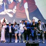 Brisia Jodie Instagram - Premiere Love Knots❤️ udah pada nonton blm guys filmnya? Masih bisa dibeli di @tiketcom yaa!! . . Dress from @byeol.thebrand x @withlovethebrand Blazer from @studiomoral 😍🌈 📸: @bahanagaung Seneng Bgt Bwt Hari Nie My Best Prend