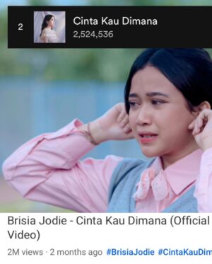 Brisia Jodie Instagram - Thankyouu, walaupun 5% liat aku, 95% liat yesaya:) GAPAPA yg penting lagunyaa banyak yg suka😋