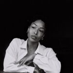 Brittany S. Hall Instagram - Alexa play “Have Mercy” by Aaron Frazer 🎶 Linked up with @weirdandskinny and she captured my essence while we caught a vibe. 🖤