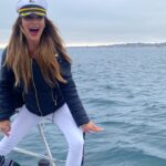 Brittany Thompson Martinez Instagram - In my element. Sailing away to the next adventure. #adventures Newport Beach, California
