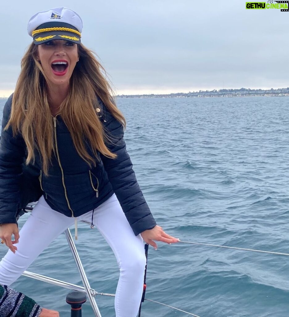 Brittany Thompson Martinez Instagram - In my element. Sailing away to the next adventure. #adventures Newport Beach, California