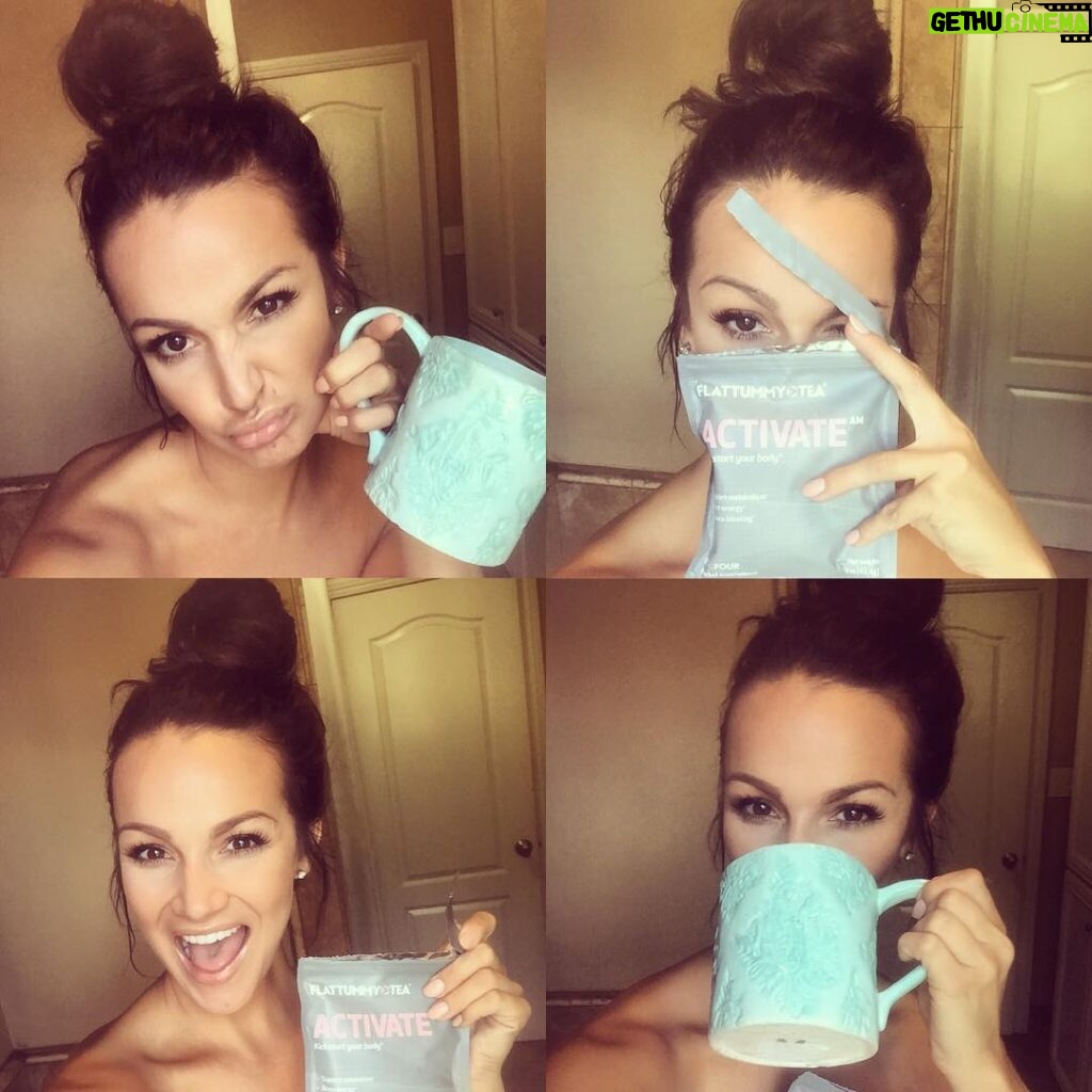 Brittany Thompson Martinez Instagram - Sometimes we just don't want to #adult 🙇🏻‍♀️ between being #sick #kids being a #mommy #traveling and #events the only thing that gets me activated is to start off my morning with a cup of #activate by #flattummytea thanks for kickstarting my mornings when I'm a little slow mo 💁🏻☕️💓 #LA #momlife #blessed #brunette #bun #nobloat #flatttummy #girls get yours @flattummytea