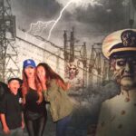 Brittany Thompson Martinez Instagram - Such a fun #spooky night with these little #goblins @ #thequeenmary #darkharbor #longbeach #family #kids #blessed #momlife #thursday #october #halloween #fun #memories #boo #dodgers #fannypack #bigbrother #bb16