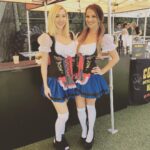 Brittany Thompson Martinez Instagram – She loves being a twin so much she tried to twin me. Miss you @julianolan so much fun with you as usual @liznolan #events #oktoberfest #redondobeach #bayclub #Hermosa #palmilla #bbfam #bb16 #bb17 #personality #dressup #edlee #fun #girls #twinning
