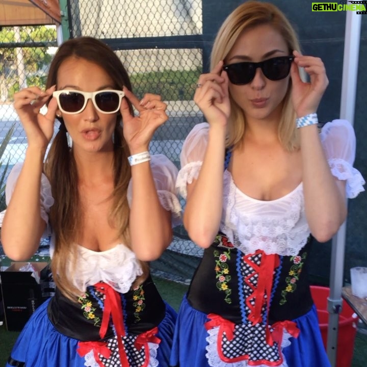 Brittany Thompson Martinez Instagram - I mean, #edleesunglasses is the 💣 #events #twinning #oktoberfest #redondobeach #bayclub #girlswholikegirls #cocktails #hollywoodvodka #dressup #beerbitch #hashtag #bigbrother #bb16 #bb17 #bbfam