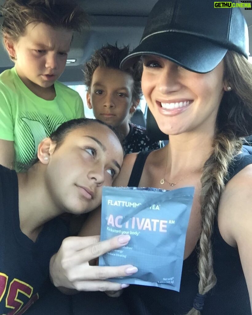 Brittany Thompson Martinez Instagram - I am very blessed to be feeling this good on my @flattummytea and it's only been 3wks! My mornings are chaotic, such as this am! But #flattummytea has literally helped me get through the eye rolls, arguing and crankiness that my days entail with a smile on my face. 🙏🏼🙌🏼💃🏻💁🏻 #blessed #flattummytea #mom #momlife #tea #california #fitmom #smile #bb16 #nofilter #nobloat @ax_man5