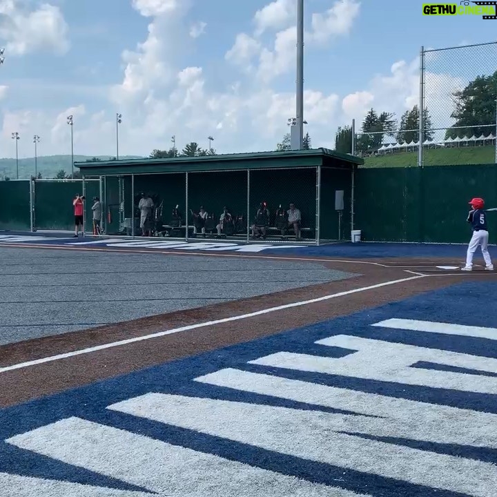 Brittany Thompson Martinez Instagram - Such a proud momma moment. River hitting a home run in Cooperstown. His smile melts my heart. 💓 #Cooperstown #tribe @cooperstownallstar @allstarvillage