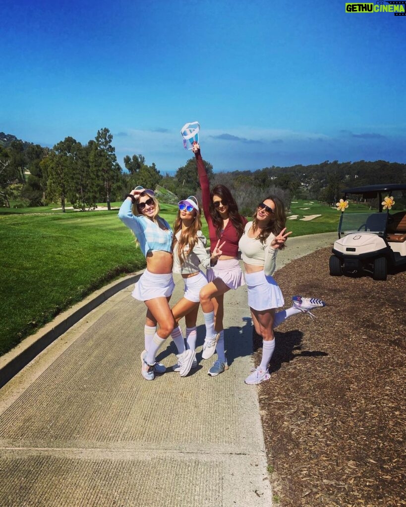 Brittany Thompson Martinez Instagram - Adventures on the course with these babes Palos Verdes Golf Club