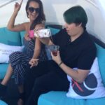 Brittany Thompson Martinez Instagram – Having the best time ever with @therobryan at our mixer event for #xomad in #losangeles #truenopal #cactuswater #friends #blessed #sunsetplazachateau #luxurymansionrentals #influencer Los Angeles, California