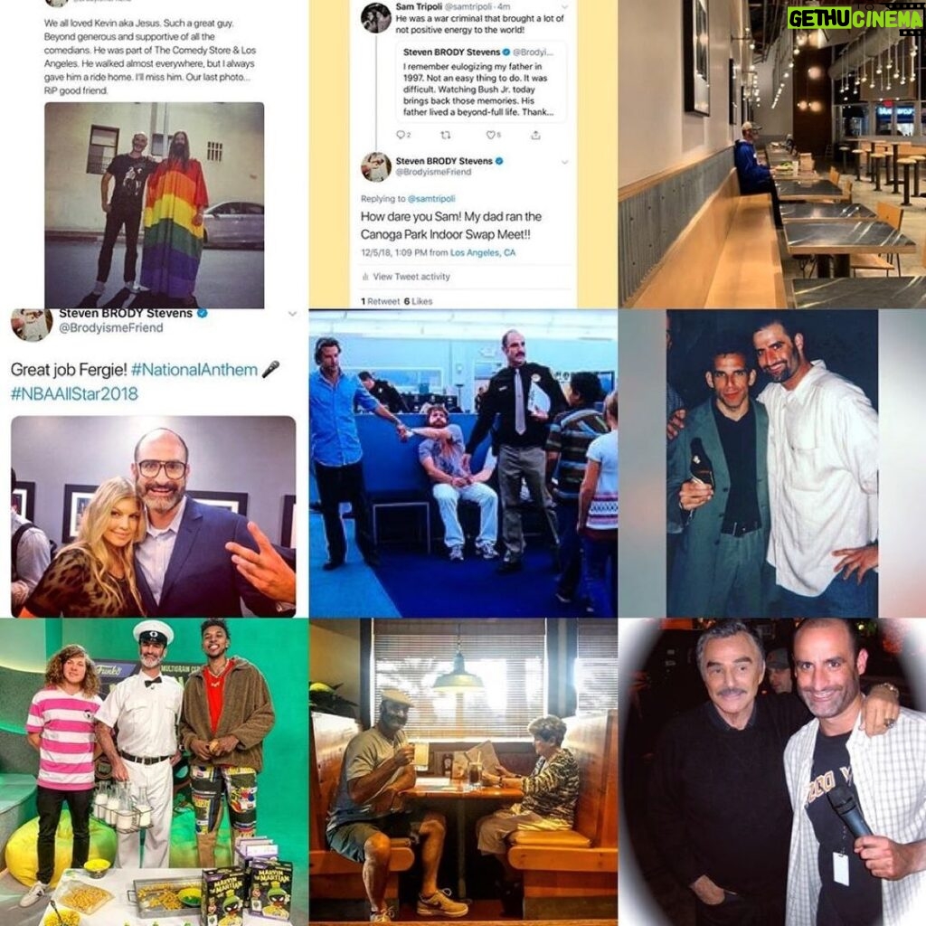 Brody Stevens Instagram - My Top 9 of 2018! Kevin aka Hollywood Jesus. Sam Tripoli. Me alone at Chipotle. Fergie! The Hangover. Stiller & Stevens. Blake & Swaggy P. Mom & me. Burt & Brode. Not bad. I’ll take it!! Studio City