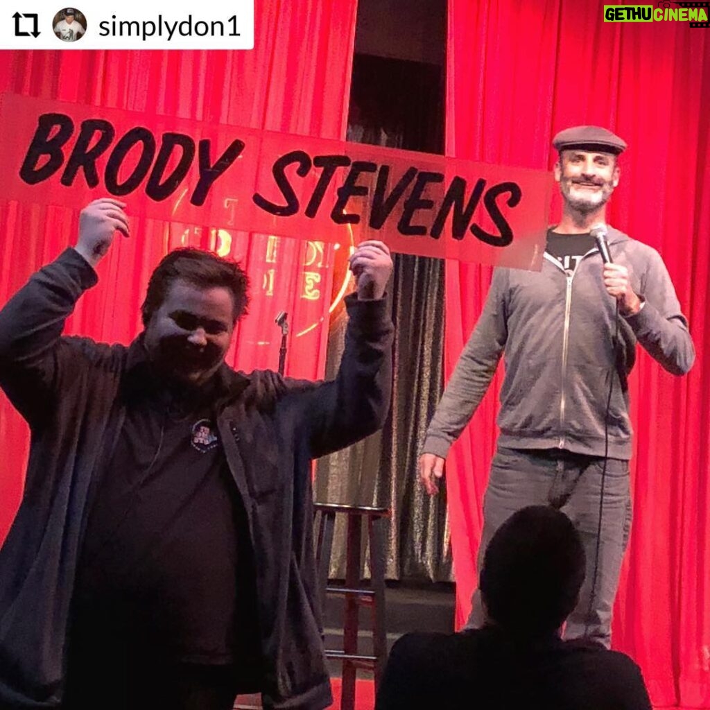 Brody Stevens Instagram - Having a good time late-nite at @thecomedystore! 😀🎤 #slider The World Famous Comedy Store