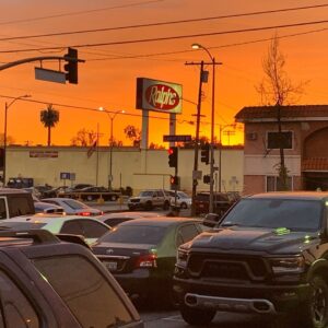 Brody Stevens Instagram - Sunset behind the Ralph’s in North Hollywood. 🌆 #LaurelCanyonBlvd
