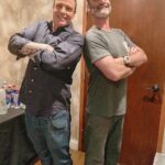 Brody Stevens Instagram - Vanilla Ice & Brode! Rob pumped me up for the late show! 🎤 #NewPal #GoodGuy Improv Comedy Club - West Palm Beach
