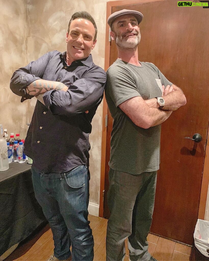 Brody Stevens Instagram - Vanilla Ice & Brode! Rob pumped me up for the late show! 🎤 #NewPal #GoodGuy Improv Comedy Club - West Palm Beach