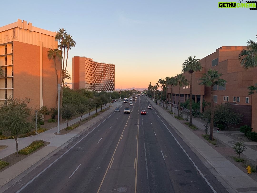 Brody Stevens Instagram - Arizona State University. Getting our steps in today. Flashing back to 1988, my freshman year in Tempe. The campus keeps growing & expanding. Beautiful architecture, pleasant to the eye. Much like this great state. 🌵 #familyRoots #NativeAmericanArt
