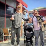 Brody Stevens Instagram - Coffee, Crocs, dog, baby & my pal @sandydanto! Always nice to see good friends in the neighborhood. ☕️ #DetroitEnergies San Fernando Valley