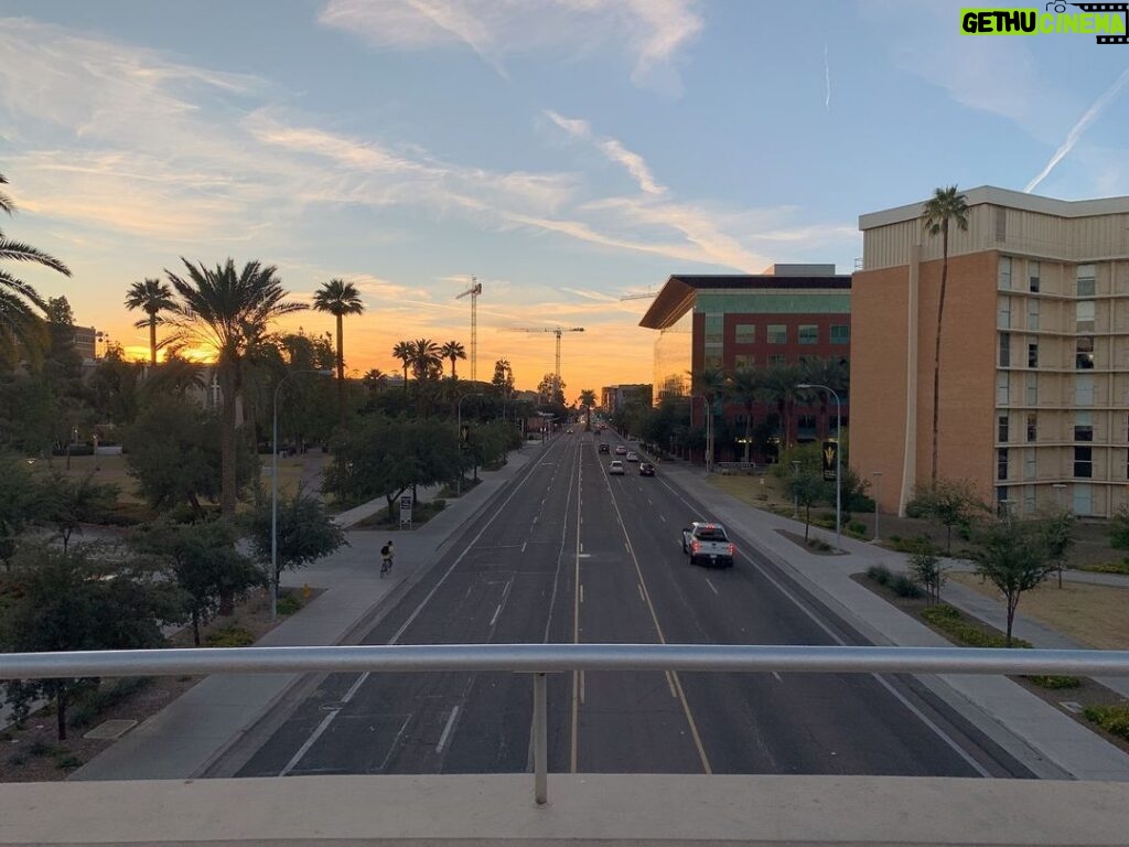 Brody Stevens Instagram - Arizona State University. Getting our steps in today. Flashing back to 1988, my freshman year in Tempe. The campus keeps growing & expanding. Beautiful architecture, pleasant to the eye. Much like this great state. 🌵 #familyRoots #NativeAmericanArt
