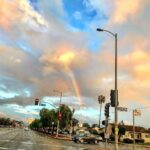 Brody Stevens Instagram - Rainbow in The Valley! 🌈 #LARain North Hollywood, California
