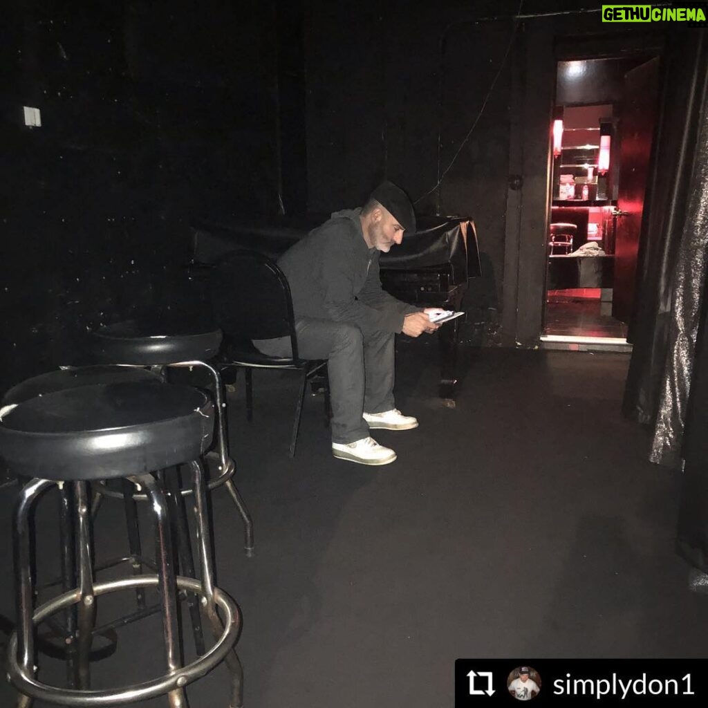Brody Stevens Instagram - Thanks to @simplydon1 for capturing this pre-show @thecomedystore moment. #quietTime The World Famous Comedy Store