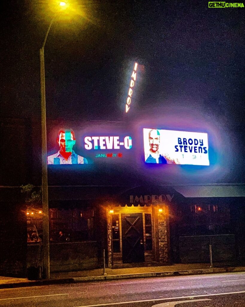 Brody Stevens Instagram - Steve-O Brody Stevens #MarqueeMashUps Hollywood Improv