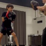 Bruce Lee Instagram - Bruce Lee and Dan Inosanto shared their techniques to train with professional focus mitts in the 1960’s in Bruce Lee’s Fighting Method book series. Along with their early use by boxers and Muay Thai fighters, focus mitts are now a staple training tool in all martial art styles. @twinjas_official work on their timing, distance, and accuracy with mitts held by Dad @stevenhostunts Join us in supporting the @bruceleefoundation to enrich children with the gift of martial arts. #brucelee #daninosanto #martialarts #martialartists #focusmitts #evolutionofmartialarts #twinjas