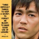 Bruce Lee Instagram - 🐉“Three difficult things: ✅To keep a secret. ✅To forget an injury. ✅To make good use of leisure.” - Bruce Lee #brucelee #reminders #personalgrowth #daybyday #bitbybit Photo treatment by @mr_kun_san