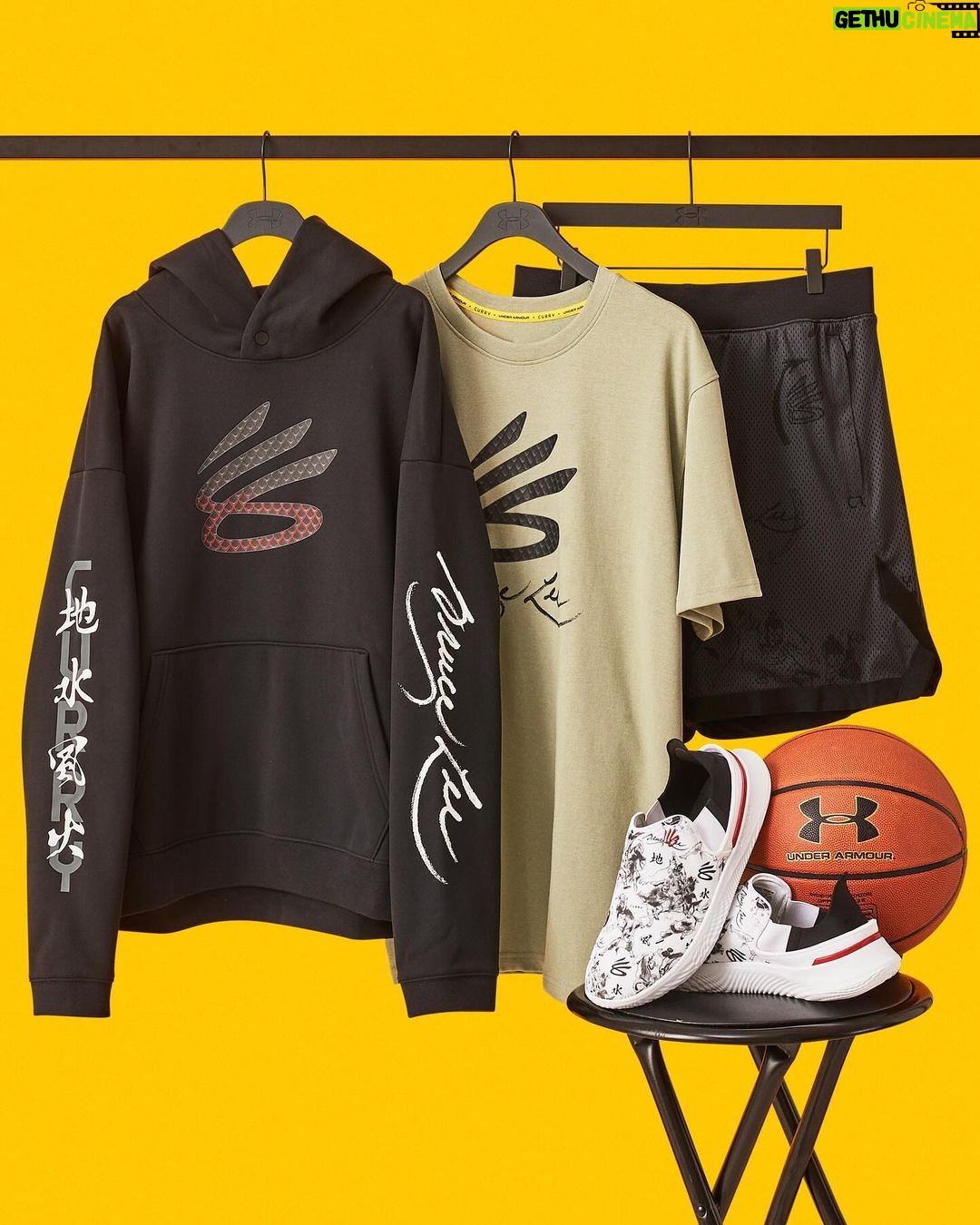 Bruce Lee Instagram - Enter the Dragon 🐉 we partnered with the Bruce Lee Family to honor the life and legacy of @brucelee. The Curry Brand x Bruce Lee Collection is available now.