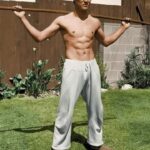 Bruce Lee Instagram - Training in the backyard.