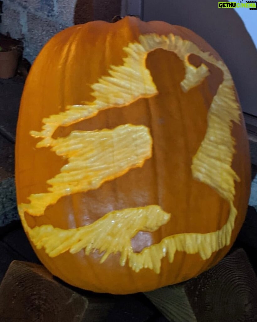 Bruce Lee Instagram - 🐉🎃 Happy Halloween! Be safe out there. Shout out to @joe_gujol for the Bruce Lee Flying Man pumpkin carve! #brucelee #halloween