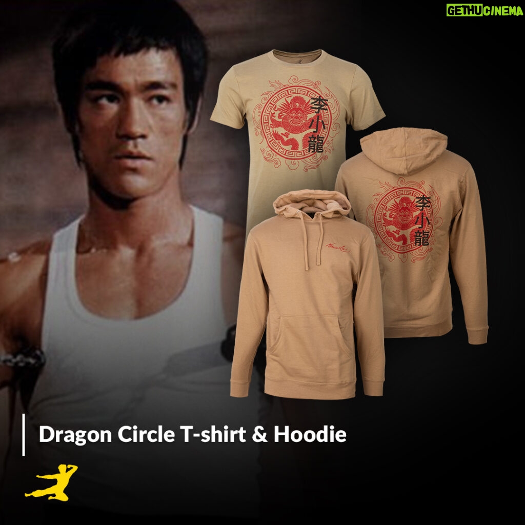 Bruce Lee Instagram - The Dragon 🐉⭕🐉 Explore new gear like the Dragon Circle T-shirt & Hoodie in our New Arrivals department today 👉 link in bio 🛒 shop.brucelee.com