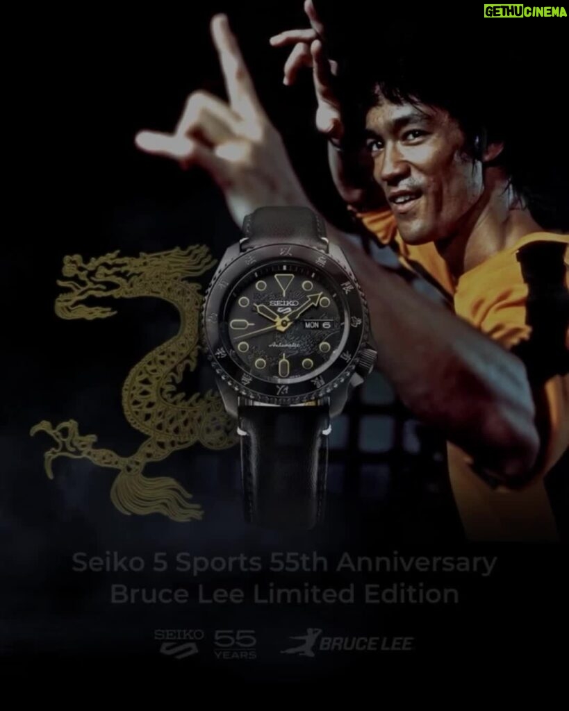 Bruce Lee Instagram - ⌚ Check out the all new #BruceLee x @seikowatchofficial Sports 5 watch! Get yours today 👉 link in bio to shop 🛒 shop.brucelee.com