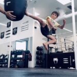 Bruce Lee Instagram - 📸 CHALLENGE! Post your best jump side kick to celebrate 50 years of Bruce Lee’s legacy. Tag @brucelee and use #BruceLeeJumpKick and/or #bl50tribute! We’ll post some of the best/fun ones next week! Can’t wait to see ‘em! @twinjas_official in their @rootsoffight limited edition Enter the Dragon tee flying high! #brucelee #challenge #sidekick #flyingkick #bl50tribute