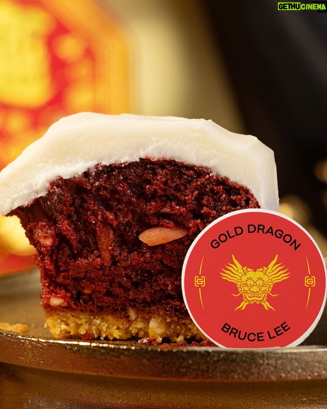 Bruce Lee Instagram - Ignite the Lunar New Year with our Gold Dragon Bruce Lee Cupcake, a tribute crafted in partnership with the @bruceleefoundation and @goldhouseco. Indulge in this special almond-infused treat and join us in supporting youth empowerment worldwide. 🗓 Baking thru 2/11 🚙 Local pick-up and delivery Order for your celebration via link in our bio.