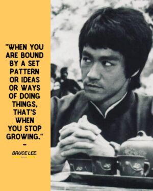Bruce Lee Instagram - 🐉“When you are bound by a set pattern or ideas or ways of doing things, that’s when you stop growing.” - Bruce Lee

#brucelee #process #ofcontinuinggrowth #bewater #changewithchange #isthechangelessstate #researchyourownexperience