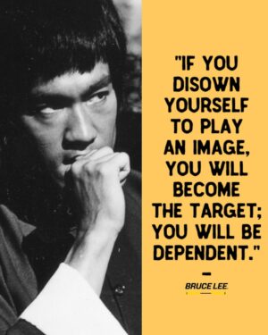 Bruce Lee Instagram - 🐉“If you disown yourself to play an image, you will become the target; you will be dependent.” - Bruce Lee

#brucelee #alwaysbeyourself #expressyourself #havefaithinyourself