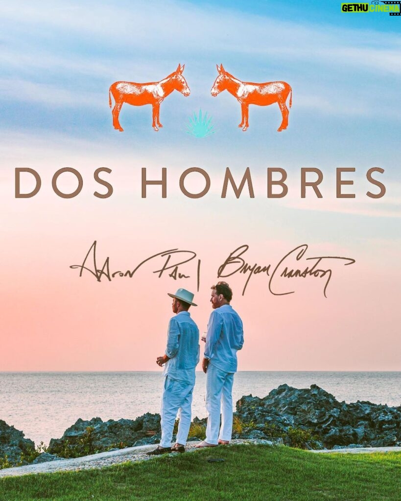 Bryan Cranston Instagram - Aaron: “Let’s start a Mezcal?” Bryan: “Yeah, when donkeys fly.” Happy to say I was wrong. Very proud of @doshombres and those magical flying donkeys!