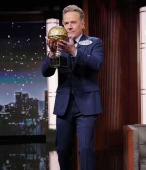 Bryan Cranston Instagram - Finally back in person with @jimmykimmellive but the shenanigans continue…. Watch me tonight #ABC #Kimmel @JimmyKimmel
