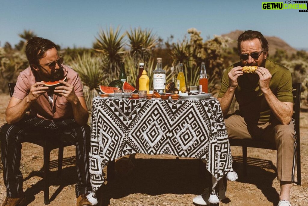 Bryan Cranston Instagram - Eat well. Drink well. Happy 4th of July everyone! Sincerely, Dos Hombres 🥃