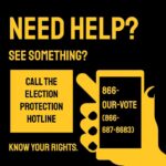 Bryan Cranston Instagram - Hello friends. Your vote matters! If you have questions OR need to report any issues at the polls, call 866-Our-Vote #electionprotection #CountEveryVote