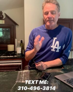 Bryan Cranston Instagram - Big news today - The One and Only Ivan comes out today on Disney Plus AND you can text me to tell me what you think. I’ll text back some of my favorite moments. My number is: 310-496-3814 and you can find it on my page too. Thanks and stay safe out there.
BC