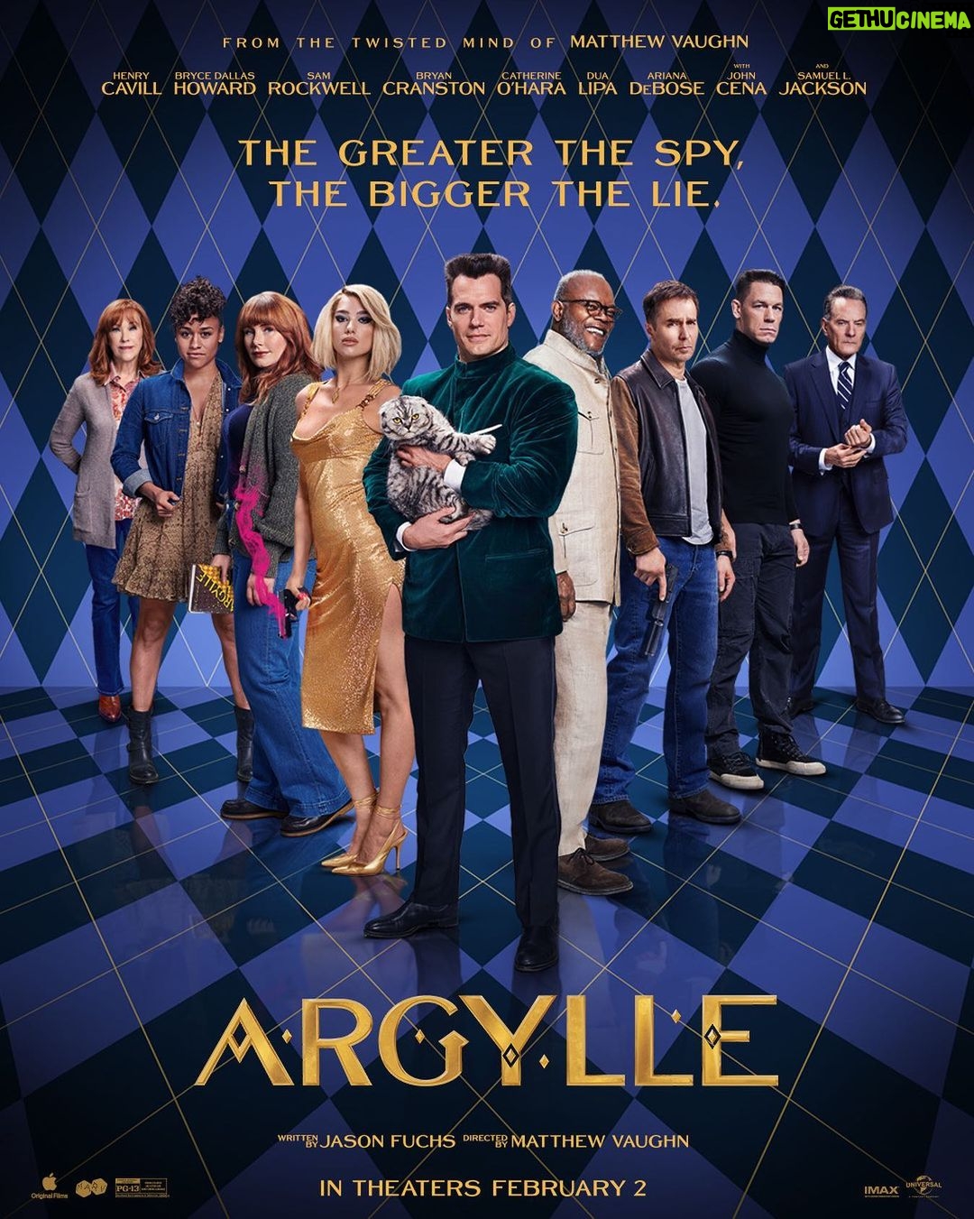 Bryan Cranston Instagram - Read between the lies. #ArgylleMovie is only in theaters February 2.