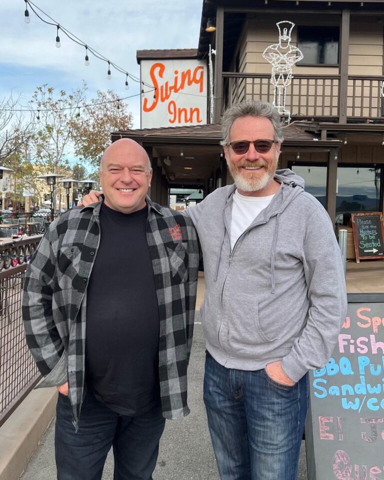 Bryan Cranston Instagram - When you’re in Southern California, between San Diego and Orange County, Swing Inn the cafe there in the sweet town of Temecula. You’ll see a familiar face - who also happens to own the place! Great diner breakfast!!  Way to go, Dean. Nice to see that Hank doesn’t hold a grudge against me @deanjnorris