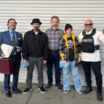 Bryan Cranston Instagram - I was surprised at work today on Your Honor, to see my sound crew and our script supervisor, recreating Breaking Bad… I suppose that they were trying to help out that poor soul in the middle!! Happy Halloween everyone! Stay Safe BC
