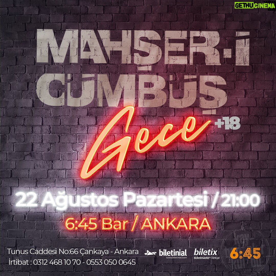Burak Satibol Instagram - YENİ OYUNUMUZ “GECE +18” BAŞLIYOR!!! Mahşer-i Cümbüş’ün alternatif mekanlarda sergileyeceği yeni doğaçlama oyunu “Gece +18” İzmir ve Ankara’da sizlere buluşuyor! Geliniz, getiriniz! 🎭🎭🎭🌛🌛🌛 *19 AĞUSTOS CUMA İZMİR PERFORMANS HALL‘da sizlerle! Bilgi için: 0545 261 19 78 🎭🎭🎭🌃🌃🌃 *22 AĞUSTOS PAZARTESİ ANKARA 6:45 KK BAR ‘da sizlerle! Bilgi için: 0312 468 10 70 / 0553 050 06 45 Biletler biletinial biletix ve mekanların gişelerinde! @izmirperformancehall @645kk_ankara @biletinial @biletix #doğaçlamatiyatro #mahşericümbüş #İzmir #Ankara #Komedi #Eğlence #bar #Gece